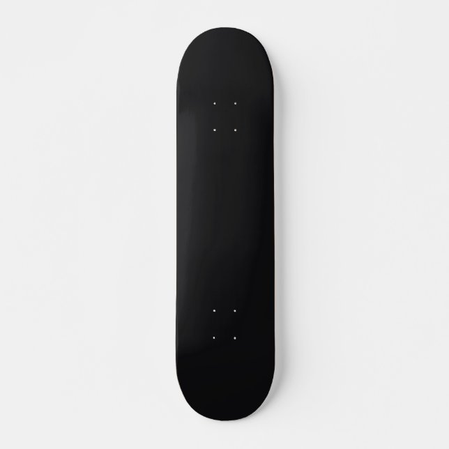 Jet Black Solid Colour Skateboard (Front)