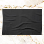 Jet Black Solid Colour Tea Towel<br><div class="desc">Jet Black Solid Colour</div>