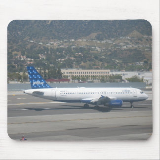 Jet Blue on RWY 8 at KBUR Mouse Mat