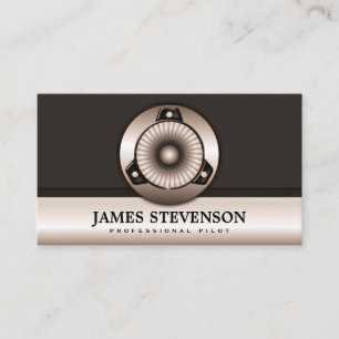 Jet Charter Professional Pilot Business Cards