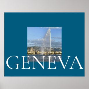 Jet d'Eau in Geneva  Poster