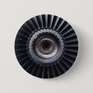 Jet Engine 6 Cm Round Badge