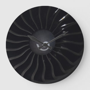 Jet Engine Acrylic Wall Clock