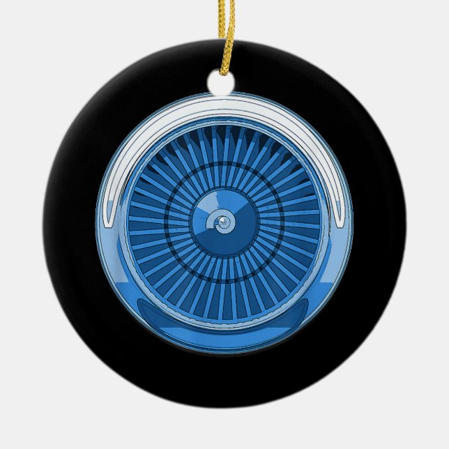 Jet Engine Ceramic Tree Decoration (Front)