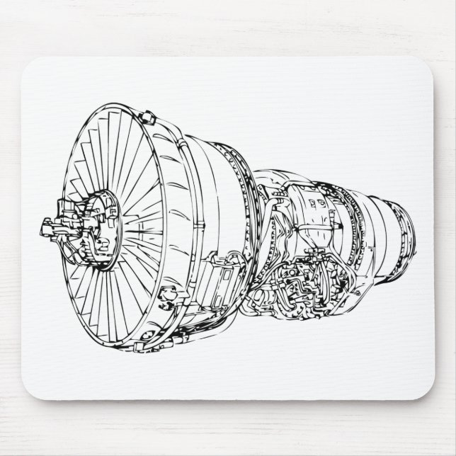 Jet engine mouse mat (Front)