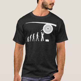 Jet Engine Picture Aeroplane Mechanic Technician T-Shirt
