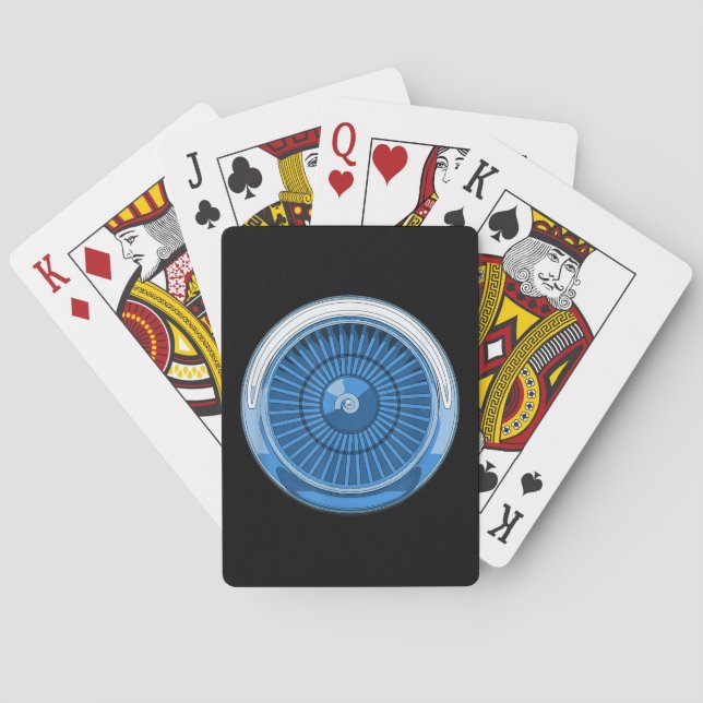 Jet Engine Playing Cards (Back)