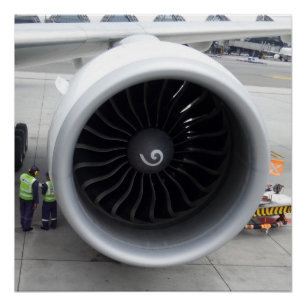 Jet Engine Poster 20"x20"