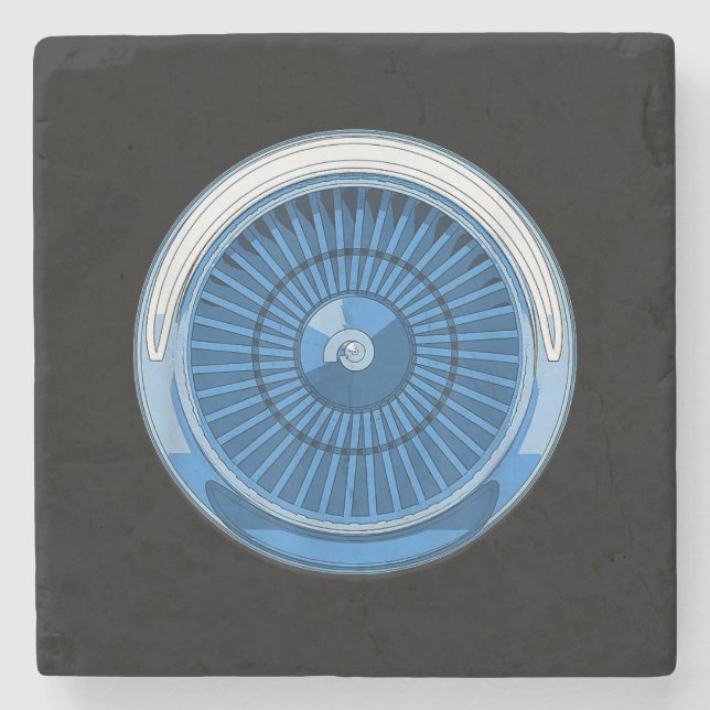 Jet Engine Stone Coaster (Front)