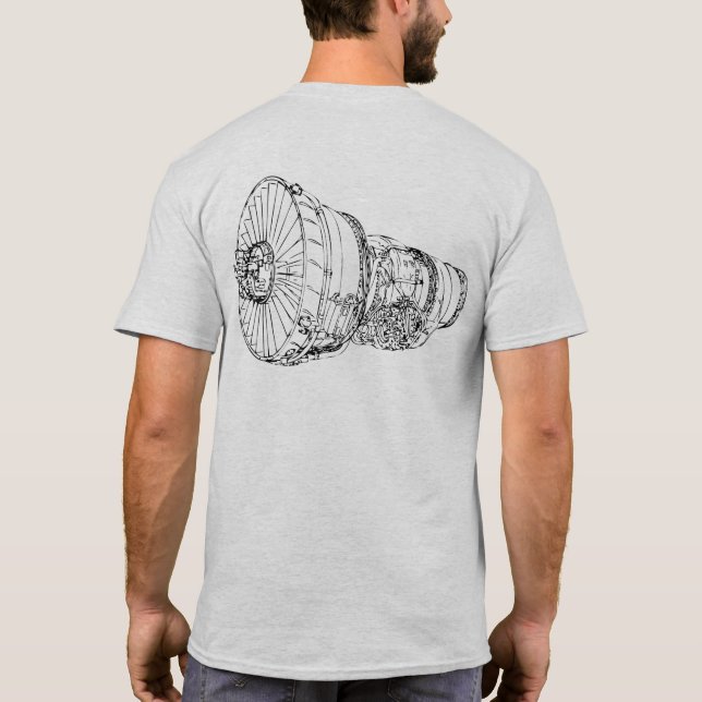Jet Engine T-Shirt (Back)