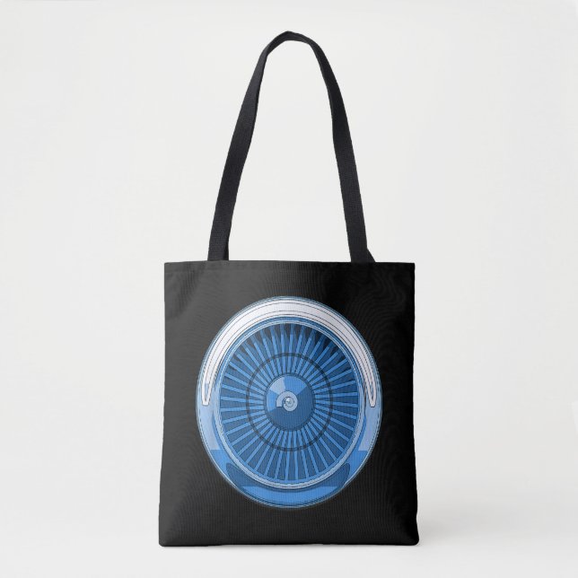 Jet Engine Tote Bag (Front)