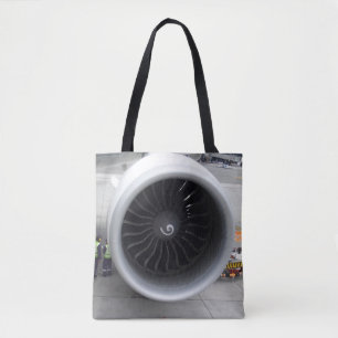 Jet Engine Tote Bag