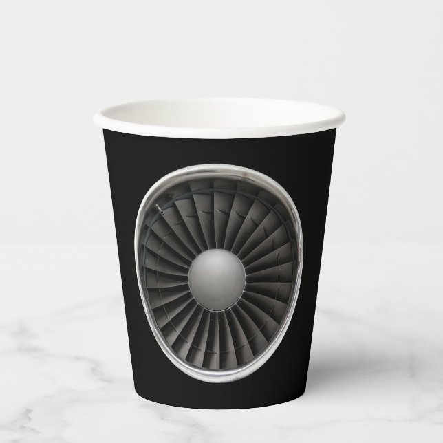 Jet Engine Turbine Fan Paper Cups (Front)
