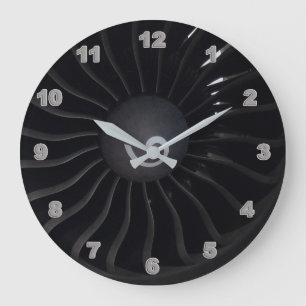 Jet Engine Wall Clock