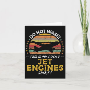 Jet Engines Funny Aeroplane Quote Graphic  Card