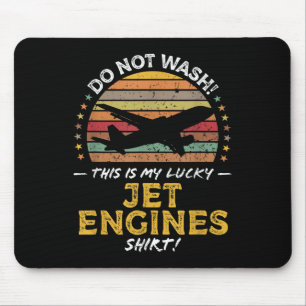 Jet Engines Funny Aeroplane Quote Graphic Mouse Mat