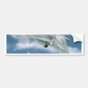 Jet Fighter Aircraft Bumper Sticker