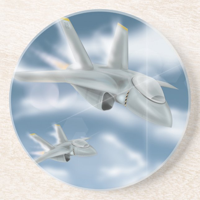 Jet Fighter Aircraft Coaster (Front)