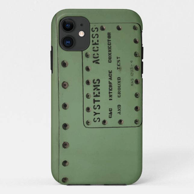 Jet fighter aircraft fuselage (Systems access) Case-Mate iPhone Case (Back)