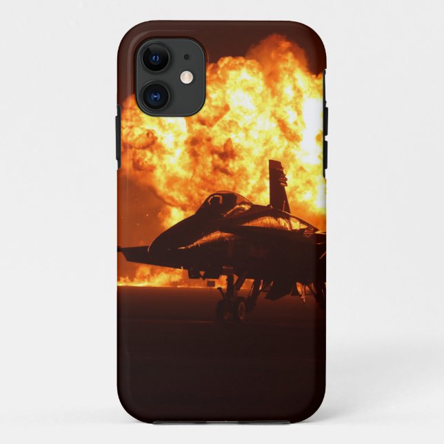 Jet Fighter Flames Case-Mate iPhone Case (Back)