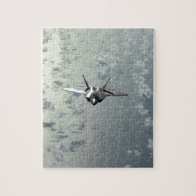Jet Fighter Over Seas Jigsaw Puzzle (Vertical)