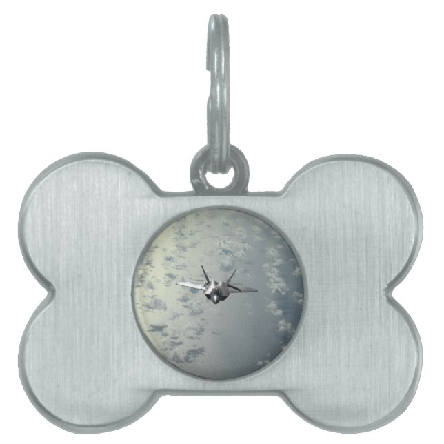 Jet Fighter Over Seas Pet Tag (Front)