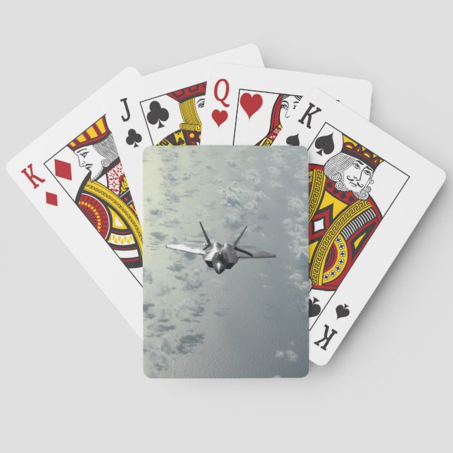 Jet Fighter Over Seas Playing Cards (Back)