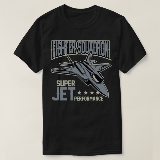 JET FIGHTER SQUADRON T-Shirt (Design Front)