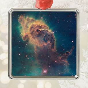 Jet in Carina Nebula Postcard Metal Tree Decoration