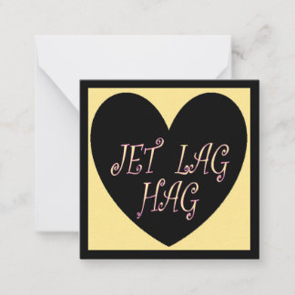 JET LAG HAG TRAVEL DESIGN CARD