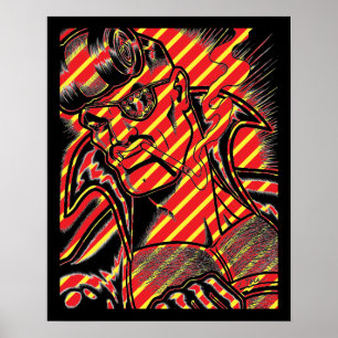 Jet Latex™/At the Wheel Poster