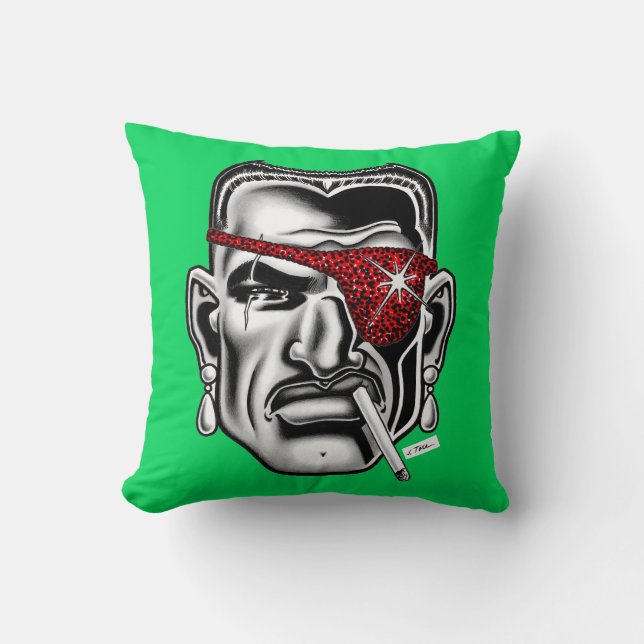 Jet Latex™/Broken Nose/Green Cushion (Front)