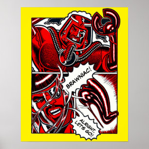 Jet Latex™ vs. Brawniac™ Poster