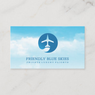 Jet Logo   Clouds and Sky Business Card