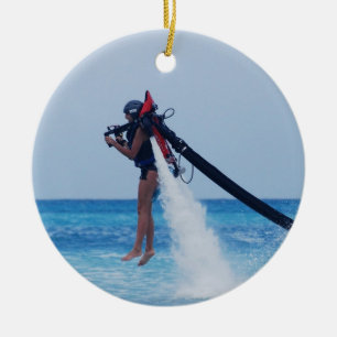 Jet Pack Ceramic Tree Decoration