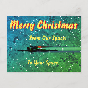 Jet Pack Christmas Postcard