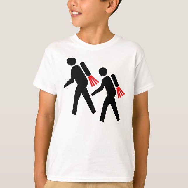 Jet Pack Hikers of the Future T-Shirt (Front)
