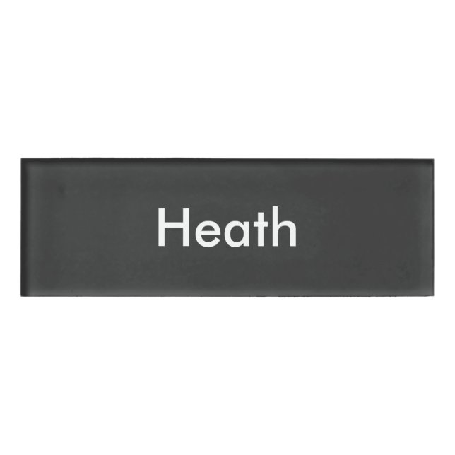 Jet Personalised Template Name Tag (Front)