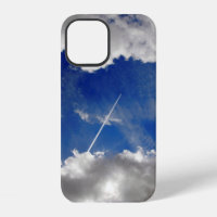 Jet plane trails between clouds Case-Mate iPhone c