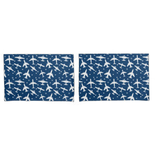 Jet Planes Aviation Patterned Pillowcase