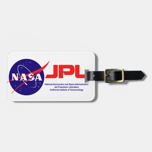 Jet Propulsion Laboratory Luggage Tag (Front Horizontal)
