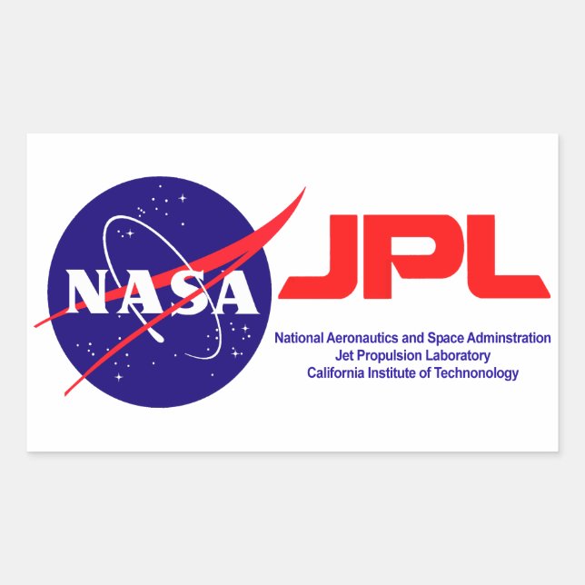 Jet Propulsion Laboratory Rectangular Sticker (Front)