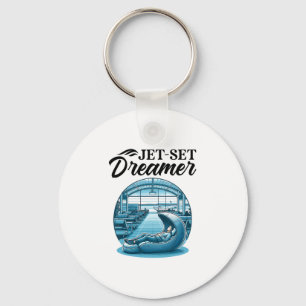 Jet-set Dreamer International World Traveler Trave Key Ring