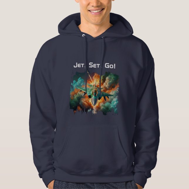 Jet, Set, Go!  Hoodie (Front)