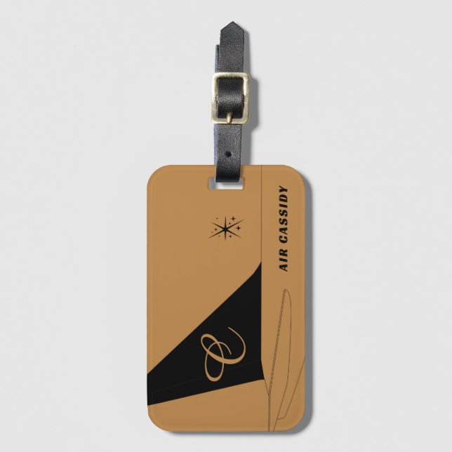 Jet-setter luggage tag (Front Vertical)