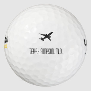 Jet Silhouette Golf Balls