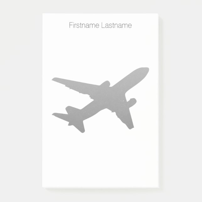 Jet Silhouette Post-it Notes (Front)