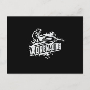 Jet Ski Adrenaline Jet Skiing Water Sports Jetski Postcard