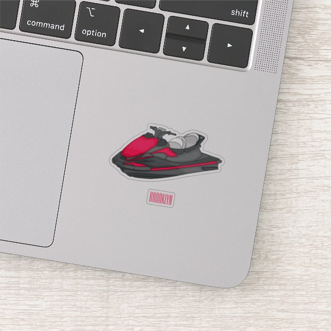 Jet ski cartoon illustration  (Detail)