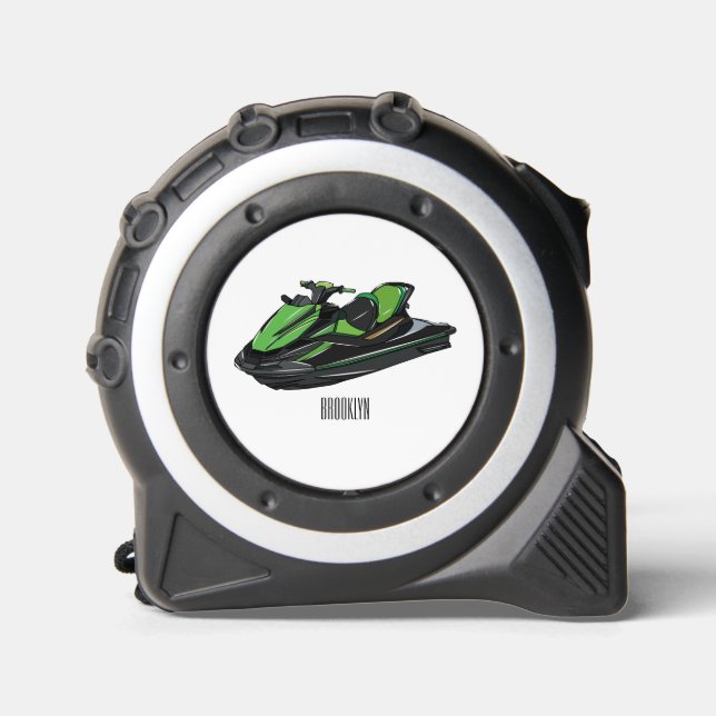 Jet ski cartoon illustration 1 (Front)